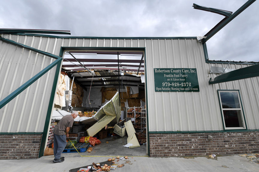 Tornado damage in Franklin